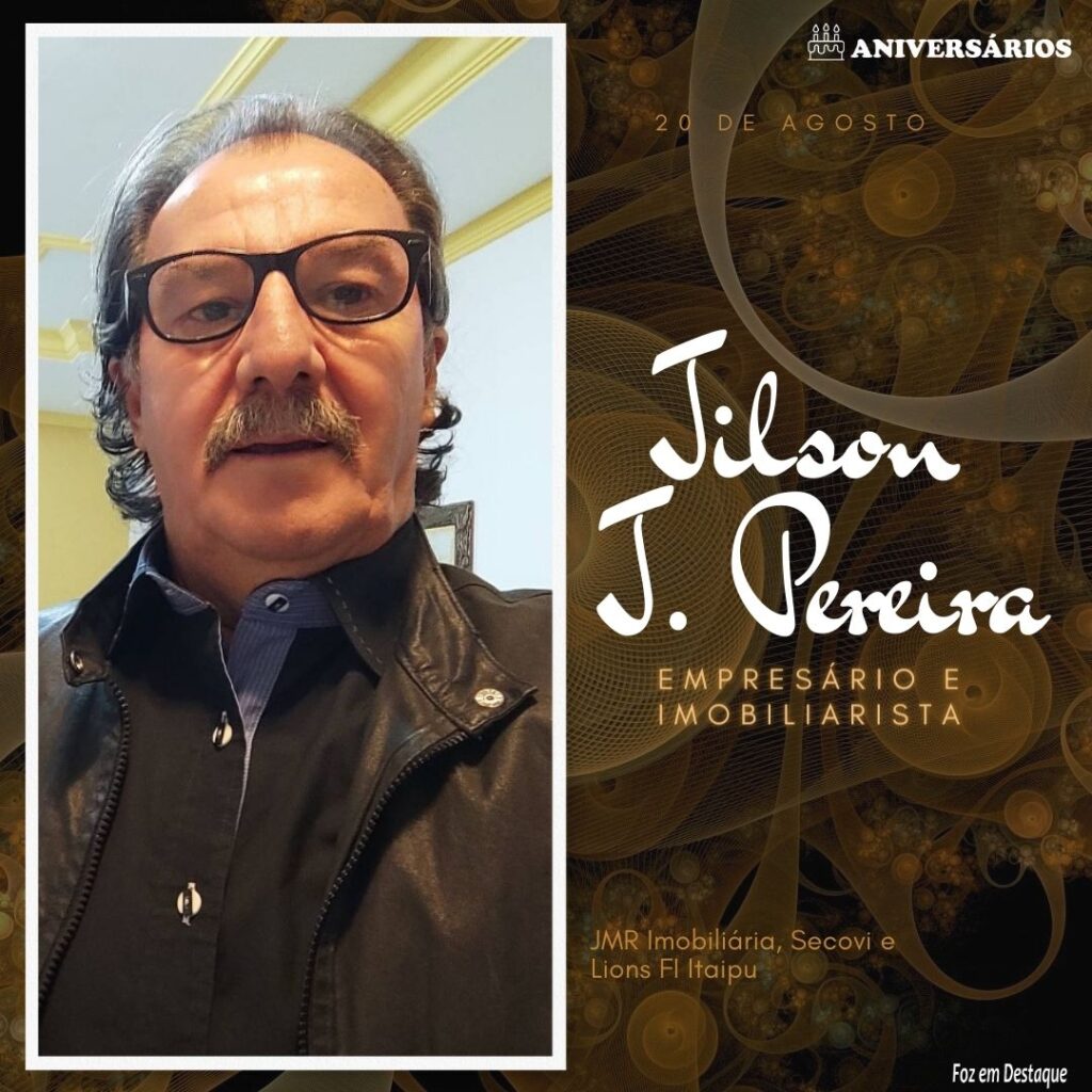 Jilson José Pereira Aniversários 20 de Agosto