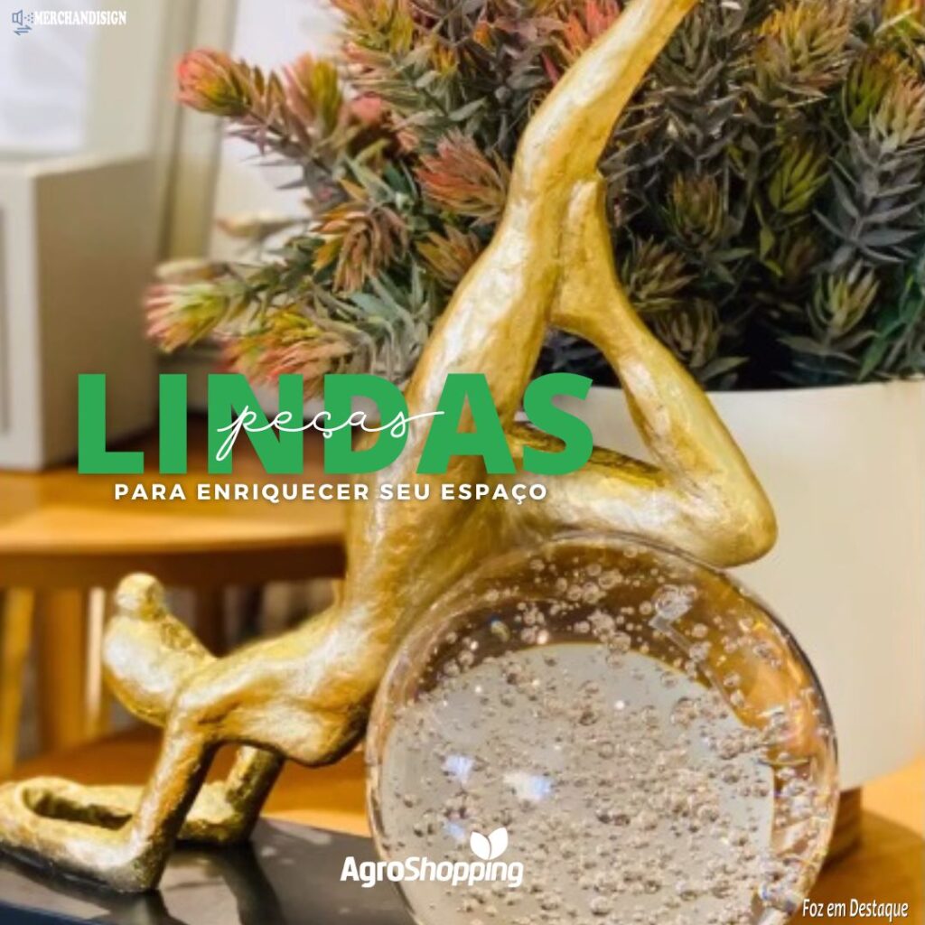 Enriqueça seu espaço com peças lindas de decoração da Agroshopping!