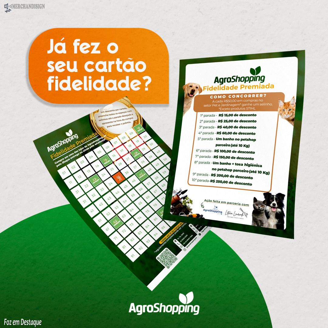 Cartão Fidelidade Premiada AgroShopping merchan-agro-13