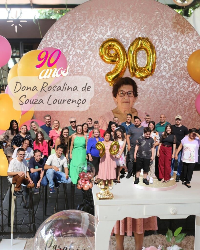 Aniversário Rosalina de Souza Lourenço 90 ano