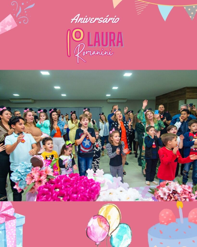 1º ANIVERSÁRIO DE LAURA ROMANINI  - DRA ANA PAULA ROMANINI - DR RODRIGO ROMANINI
