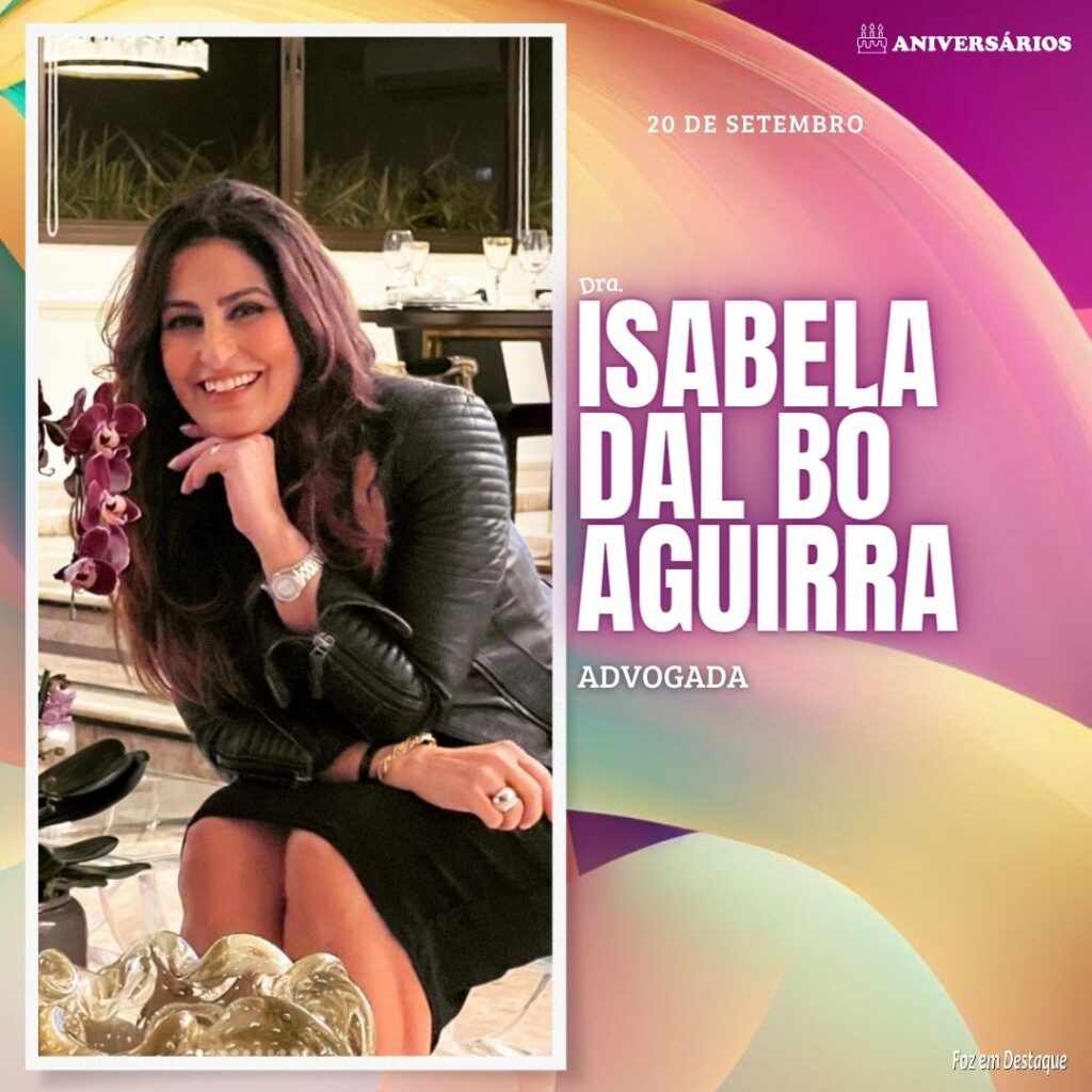 Isabela Dal Bó Aguirra Aniversários 20 de Setembro