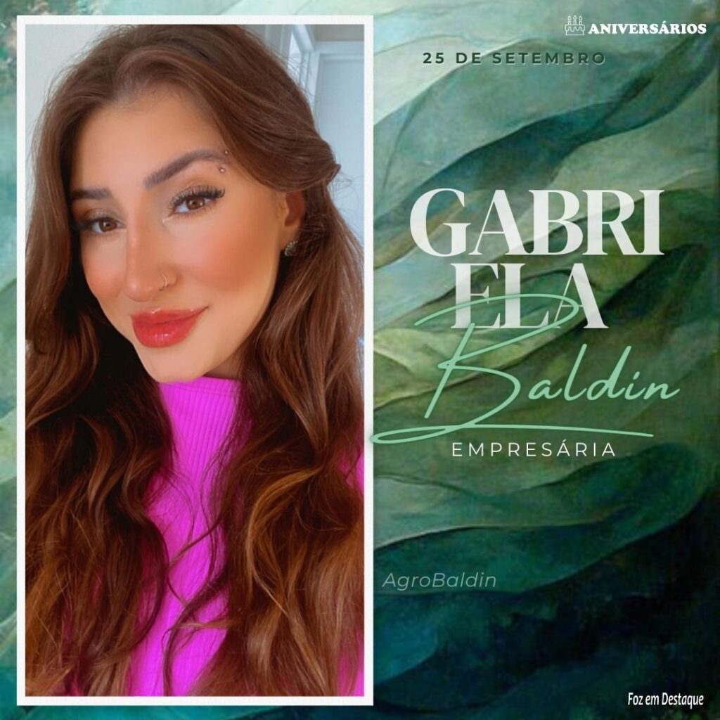 Gabriela Baldin Aniversários 25 de Setembro