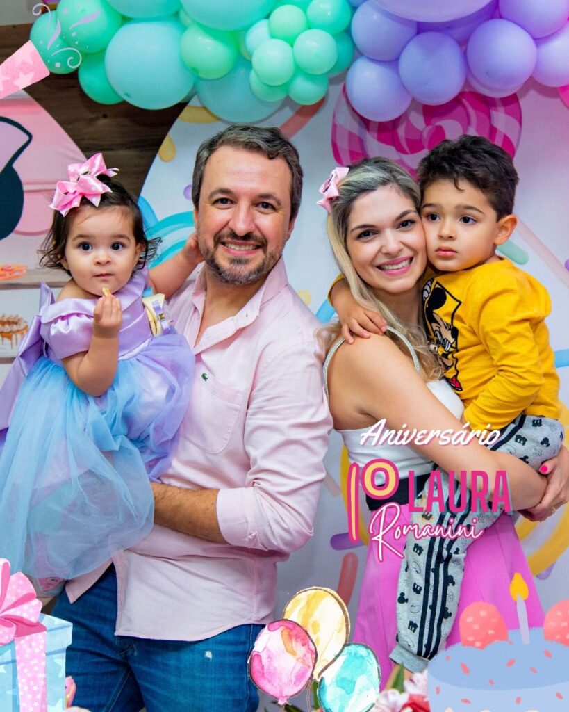 1º ANIVERSÁRIO DE LAURA ROMANINI  - DRA ANA PAULA ROMANINI - DR RODRIGO ROMANINI