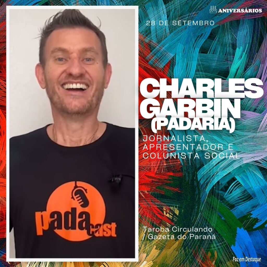 Charles Garbin Aniversários 28 de Setembro