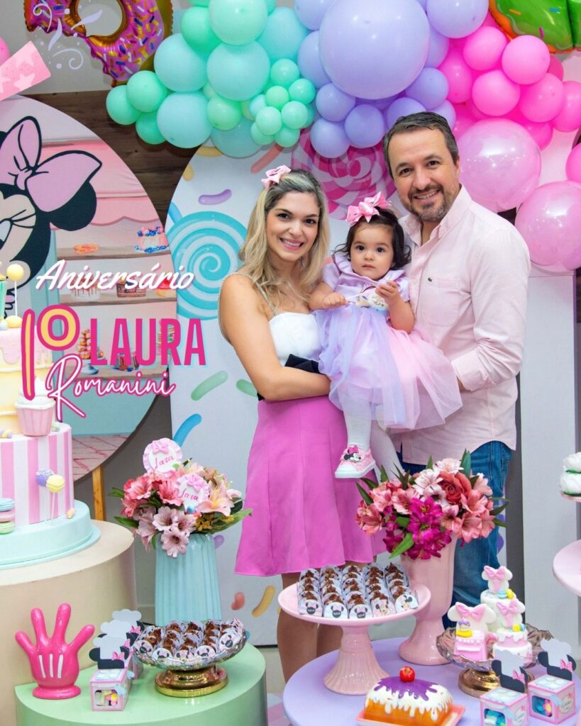 1º ANIVERSÁRIO DE LAURA ROMANINI  - DRA ANA PAULA ROMANINI - DR RODRIGO ROMANINI