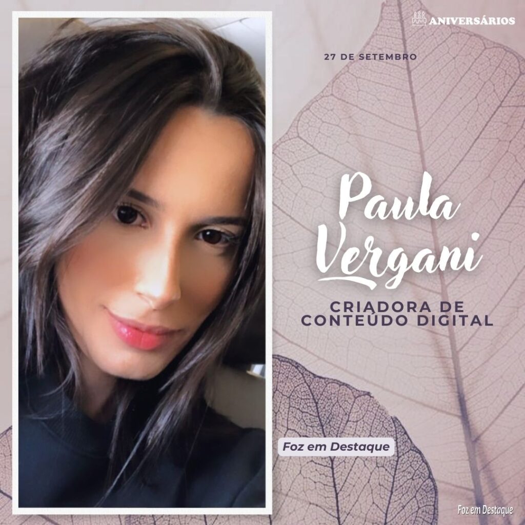 Paula Vergani Aniversários 27 de Setembro