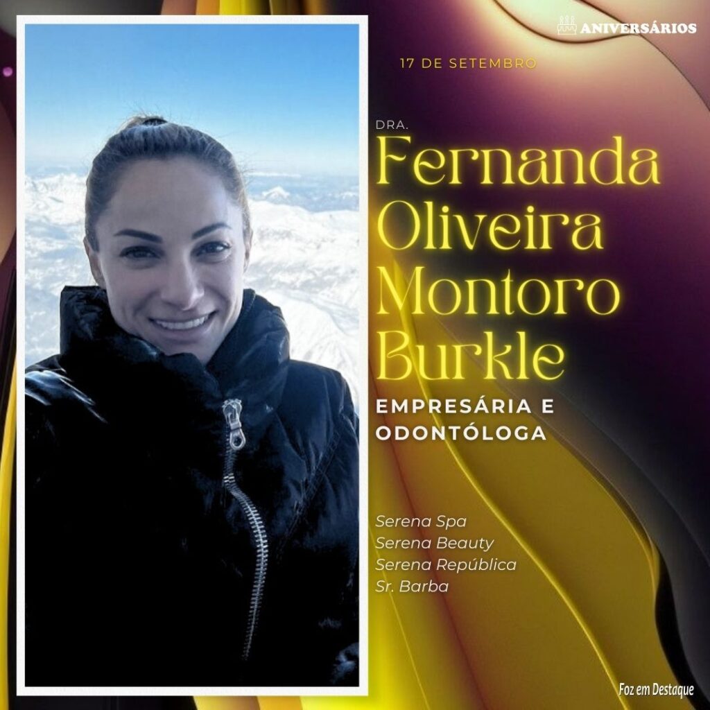 Aniversariante Dra. Fernanda Oliveira Montoro Burkle - Serena Spa