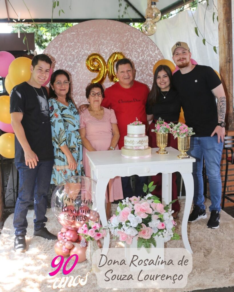 Aniversário Rosalina de Souza Lourenço - sérgio e lena