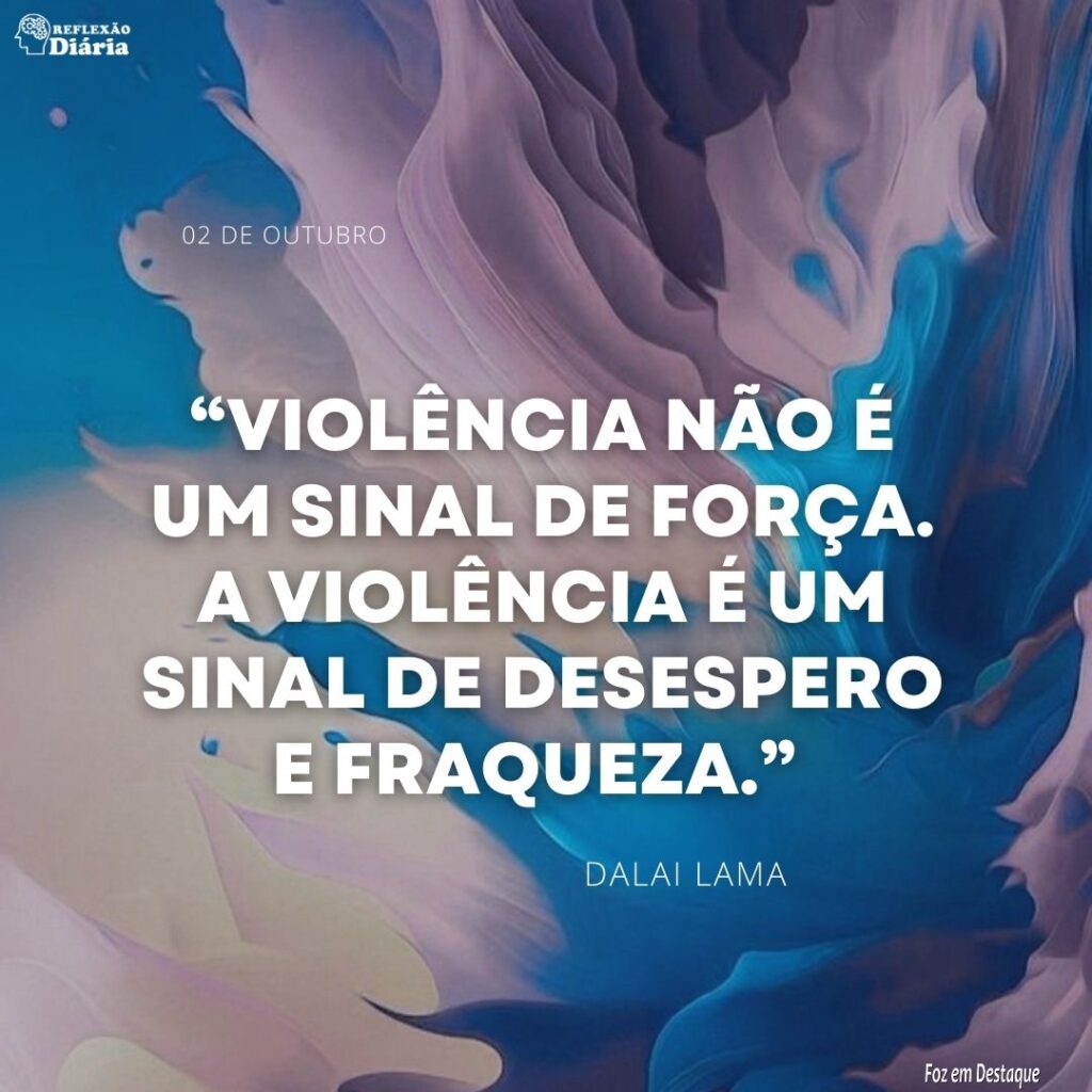 Reflexão Diária: 02 de Outubro.
