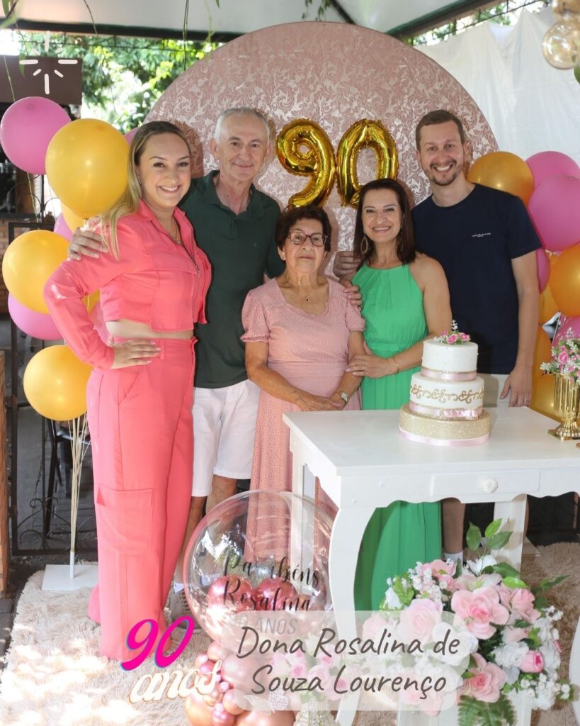 Aniversário Rosalina de Souza Lourenço 90 ano