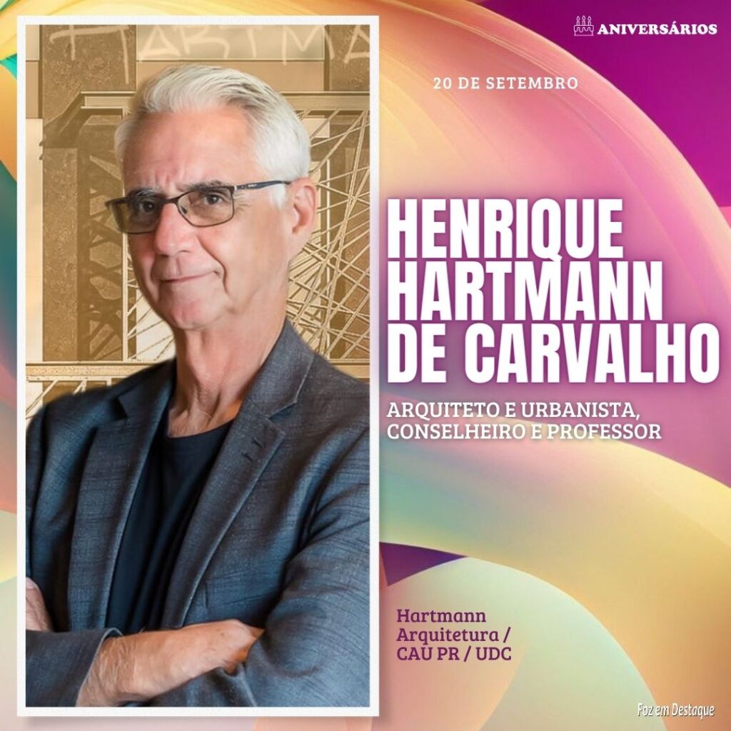 Henrique Hartmann de Carvalho
Aniversários 20 de Setembro