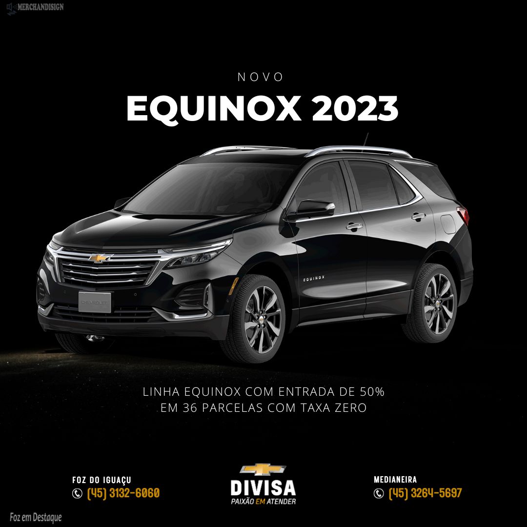 Novo Equinox 2023 merchan-divisa
