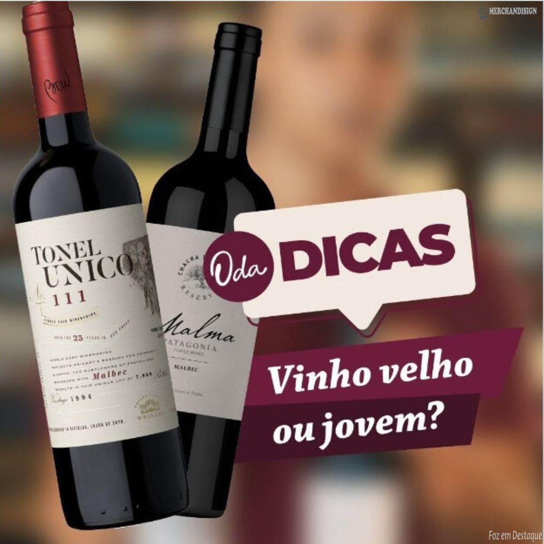 Vinhos envelhecidos ou jovens? merchan-oda