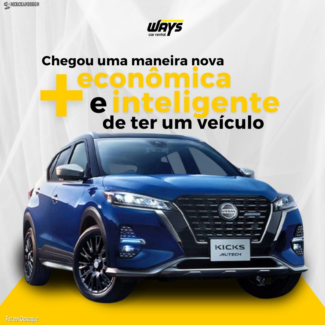 Chegou uma maneira nova, econômica e inteligente de ter um veículo merchan-ways