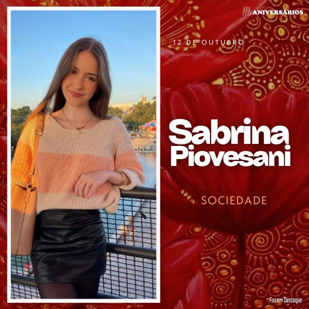 12 de Outubro Sabrina Piovesan