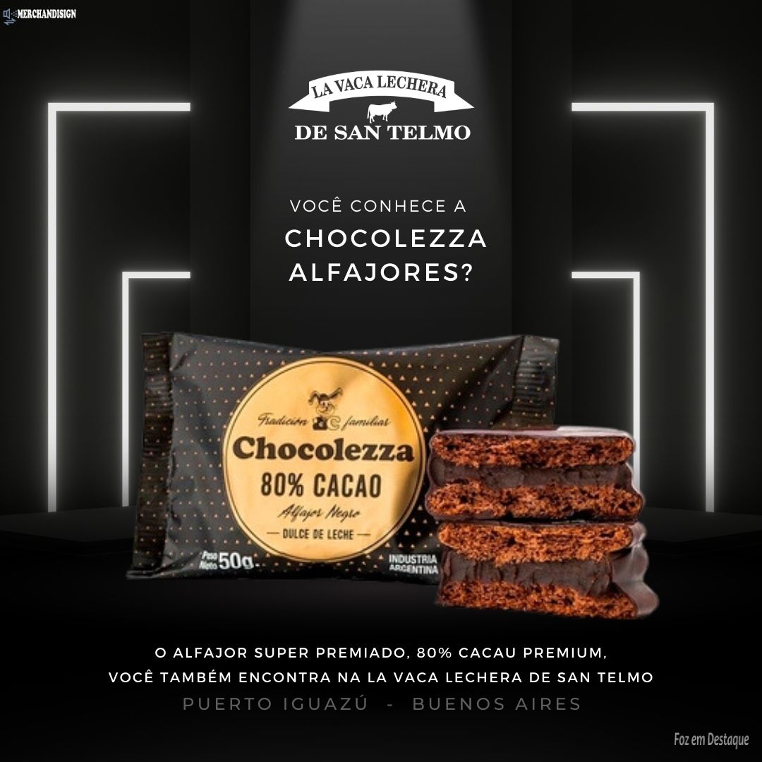 Você conhece a Chocolezza Alfajores? merchan-la-vaca