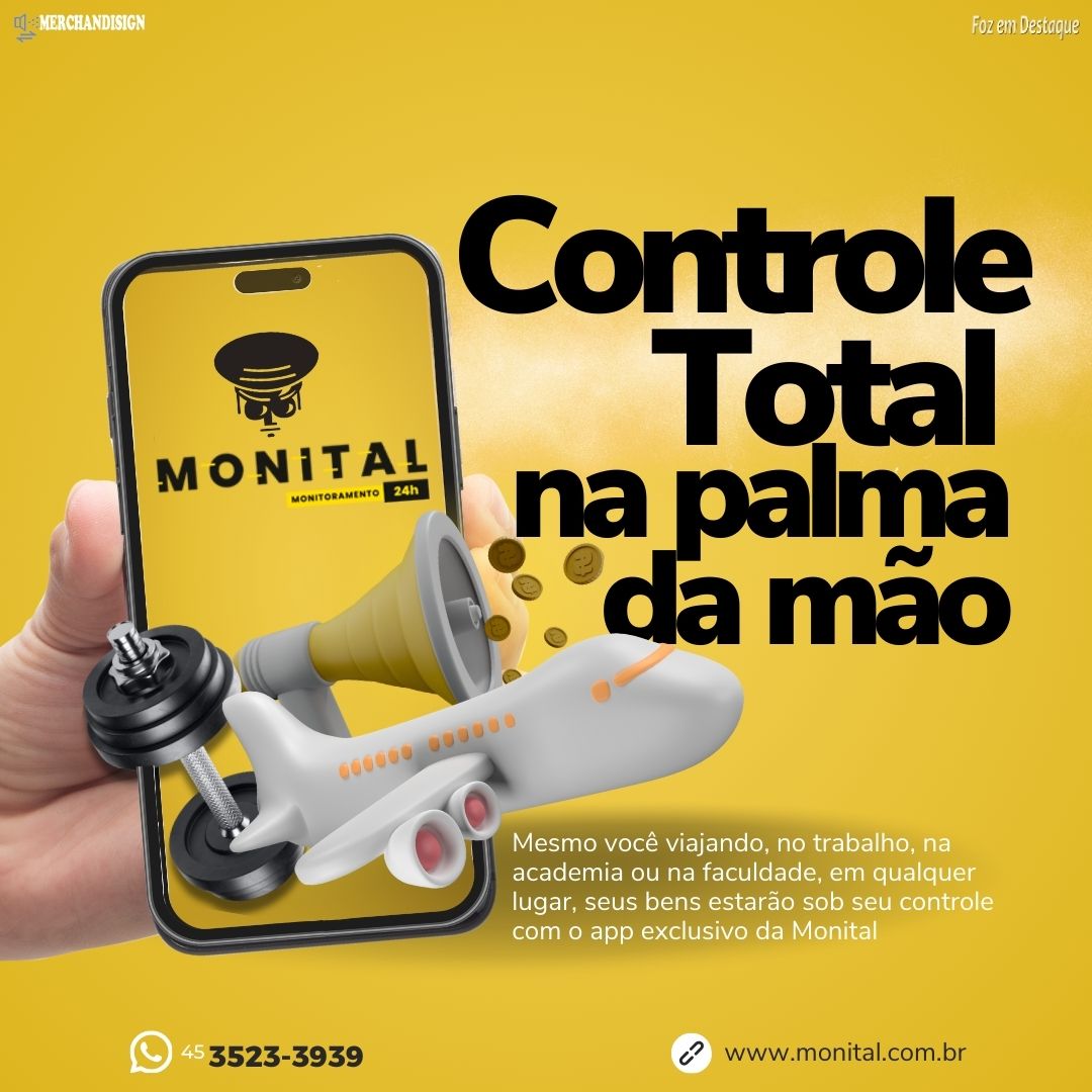 Controle Total na palma da mão merchan-monital