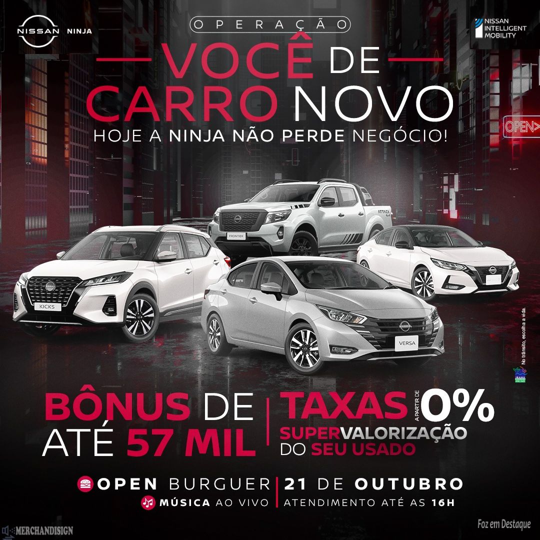 Operação Você De Carro Novo! 🔥 merchan-nissan-1
