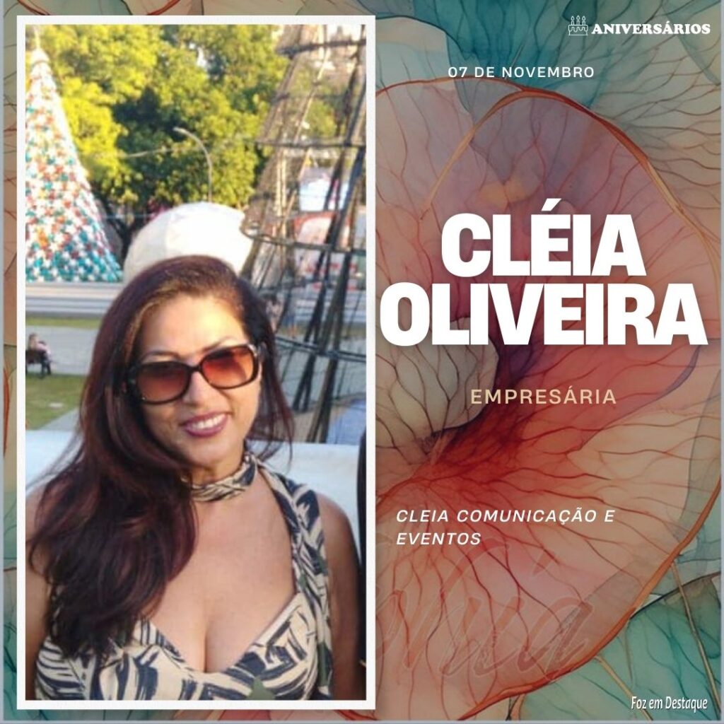 Cléia Oliveira Aniversários 07 de Novembro