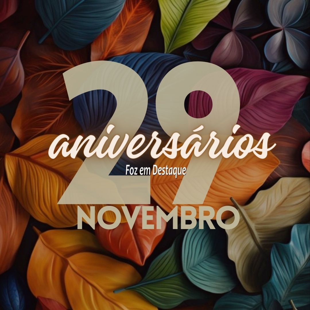 Aniversários 29 de Novembro 7-14