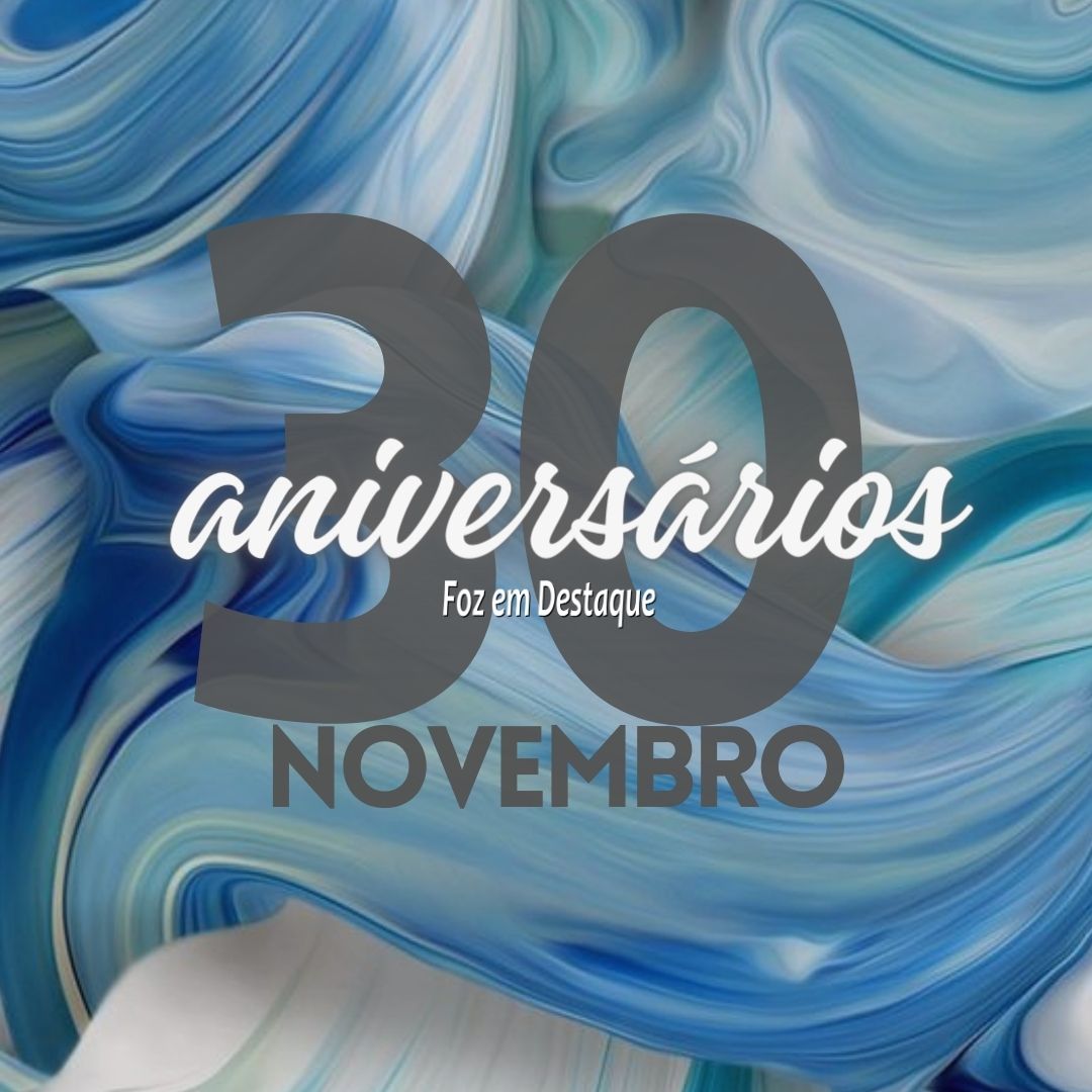 Aniversários 30 de Novembro 8-14