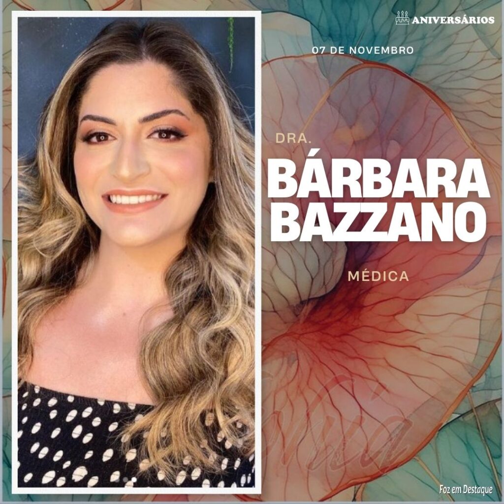 Bárbara Bazzano Aniversários 07 de Novembro