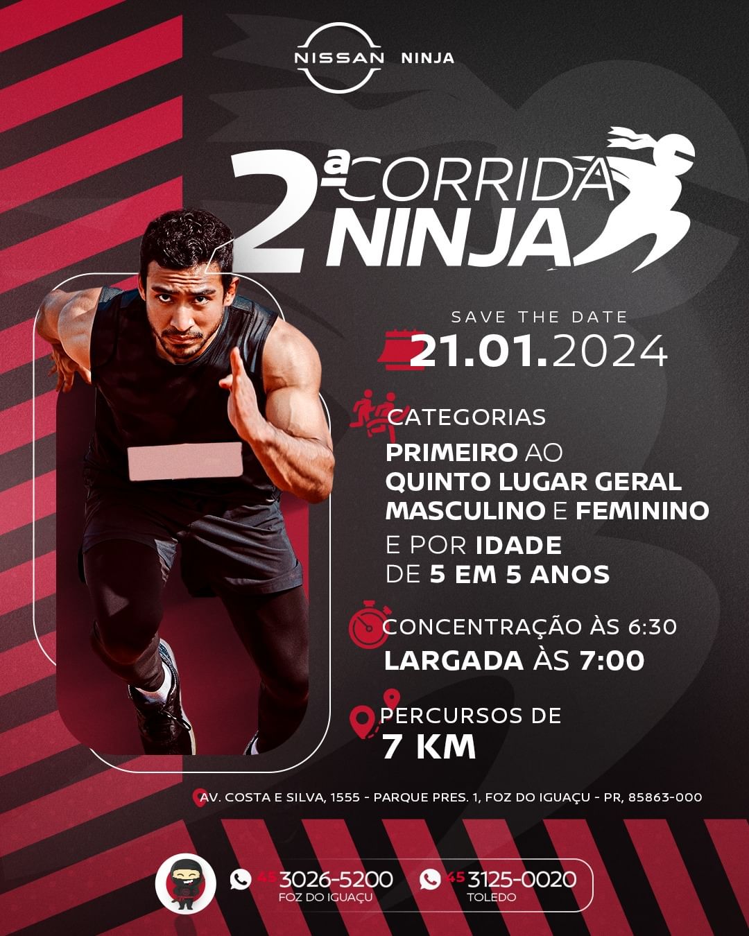 Vem aí a 2ª Corrida Ninja agenda-Ninja