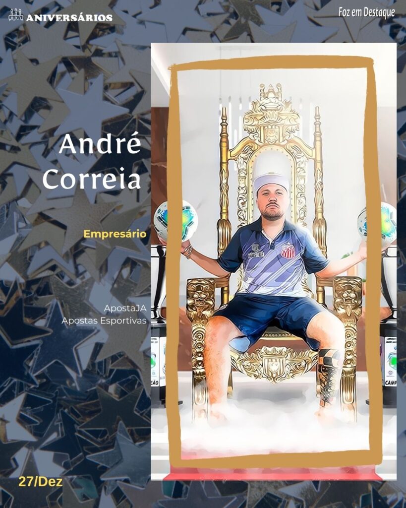 André Correia - Representante Comercial - ApostaJA - Apostas Esportivas