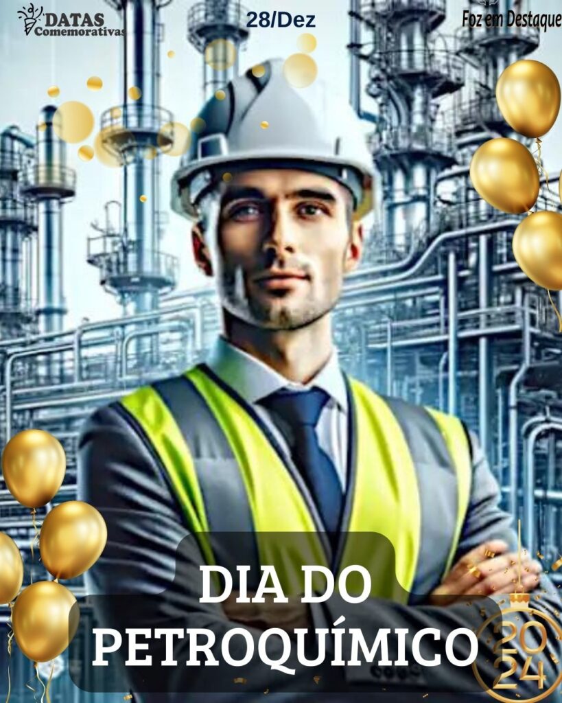 Datas 28 Dezembro 2023 - Datas Comemorativas da Foz em Destaque - Dia do Petroquímico