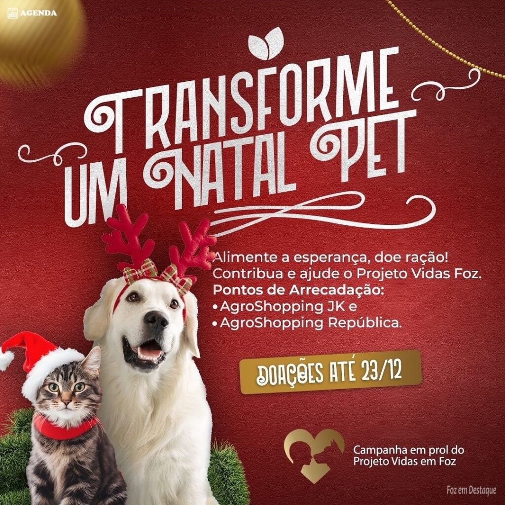 Quer ajudar a transformar um Natal Pet com a AgroShopping?