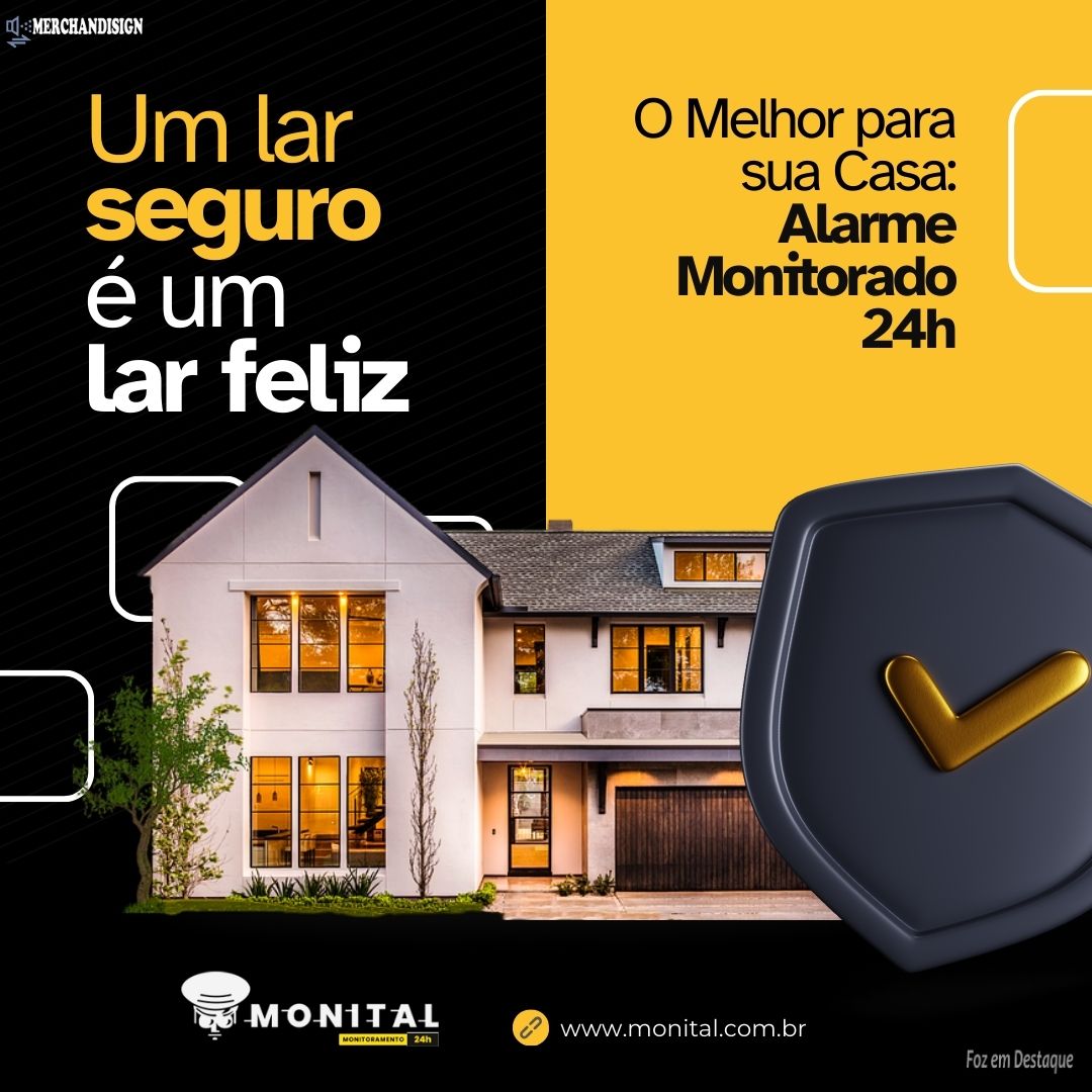 O Melhor para a Segurança em Casa: Alarme Monitorado 24h merchan-1-monital