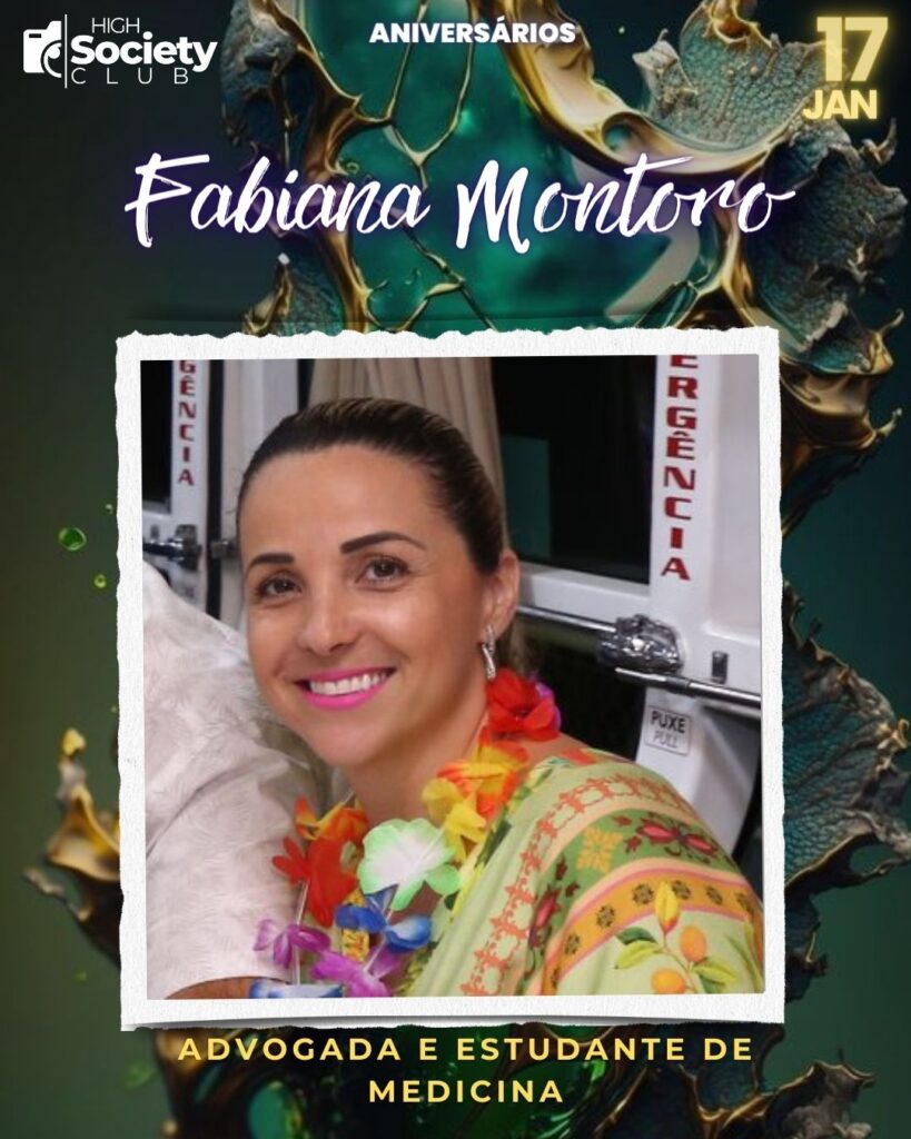 Fabiana Montoro - Advogada e Estudante de Medicina
Aniversários 17 Janeiro 2024 - Foz em Destaque