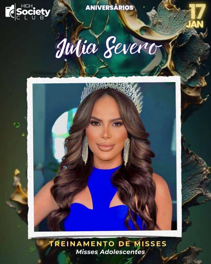 Julia Severo - Treinamento de Misses - Misses Adolescentes