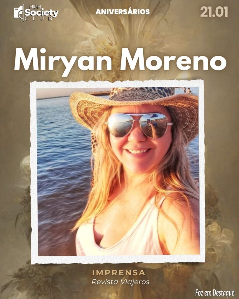 Miryan Moreno Imprensa - Revista Viajeros - Aniversários 21 Janeiro 2024
