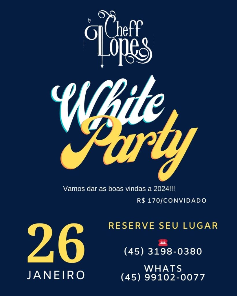 WHITE PARTY CHEFF LOPES