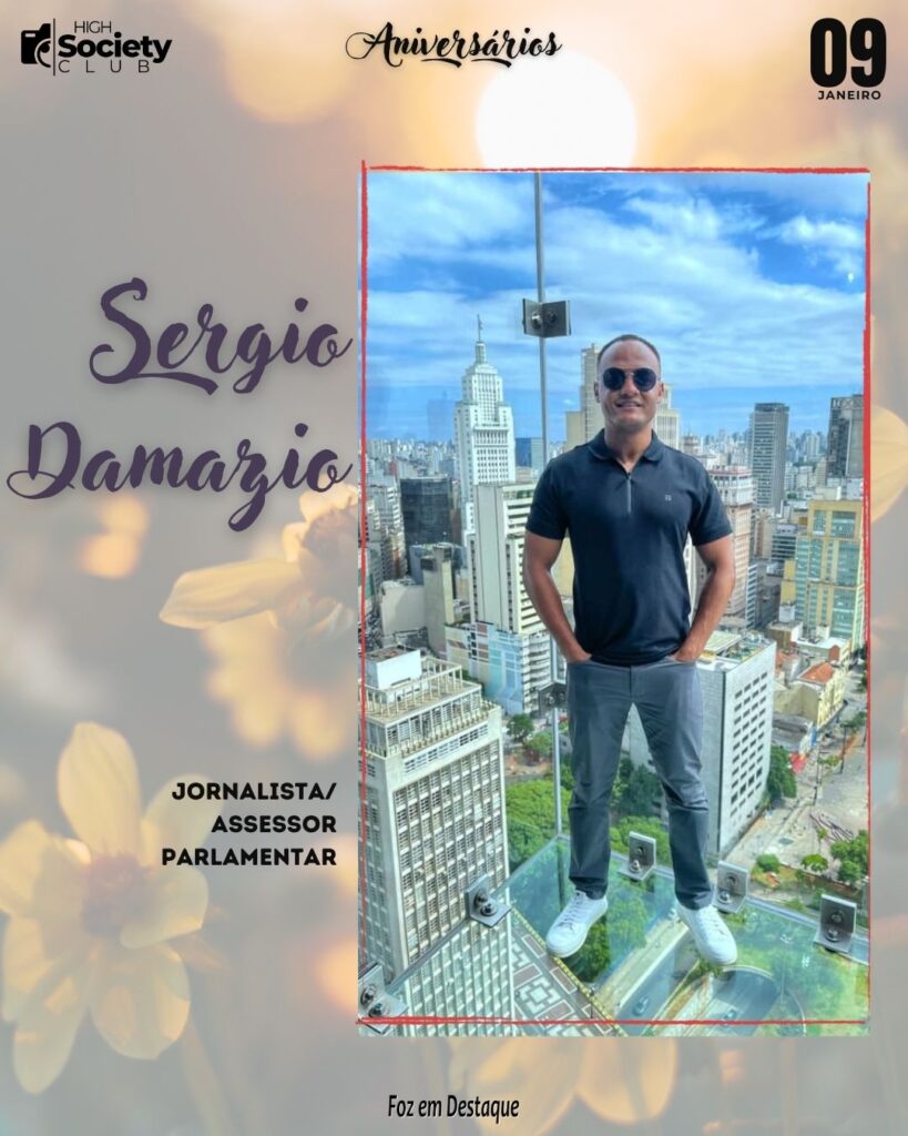 Sergio Damazio
Jornalista/Assessor Parlamentar
Aniversários 09 Janeiro 2024
