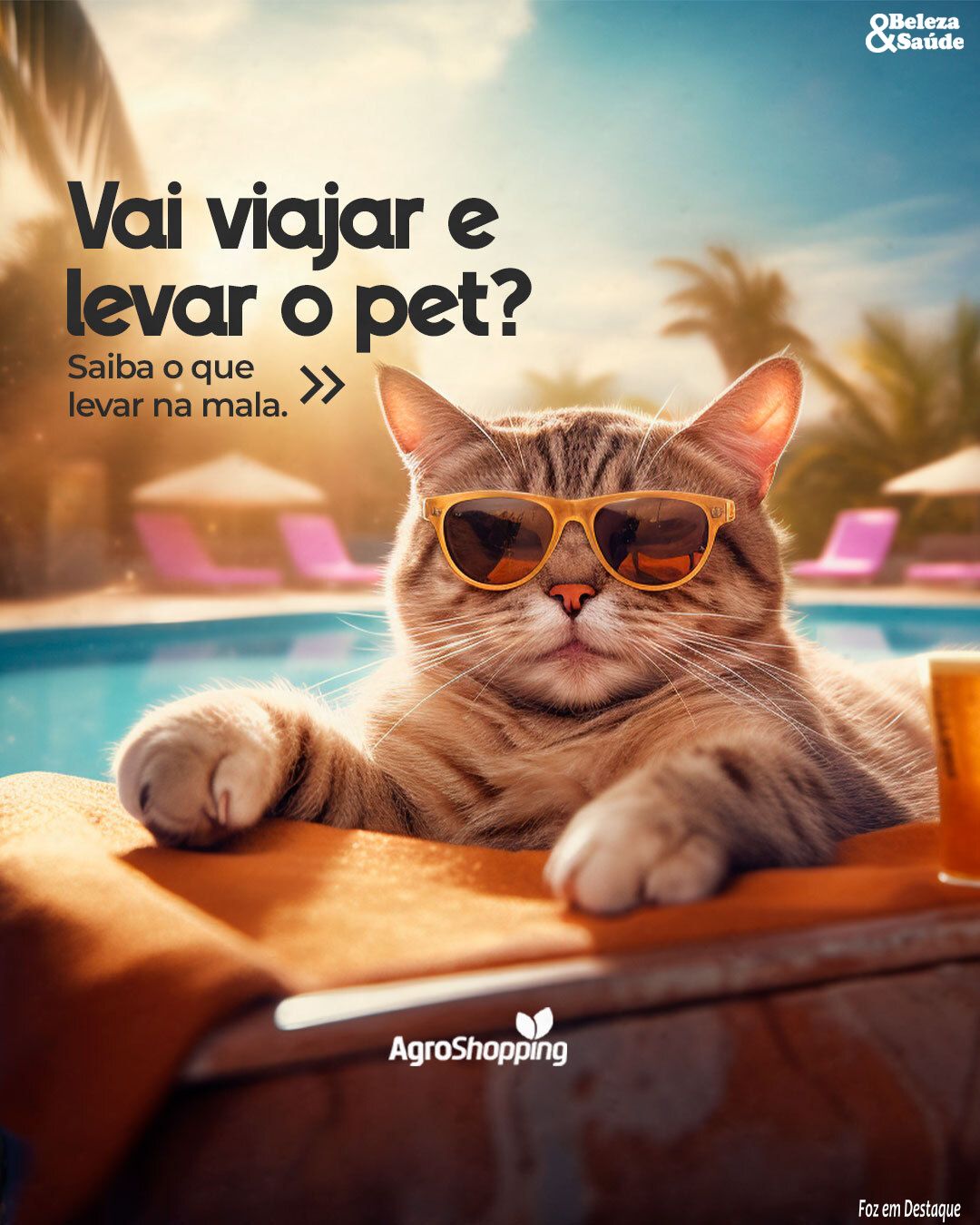 Vai viajar com seu pet? Saiba o que levar na mala com a AgroShopping BS-AGRO-1