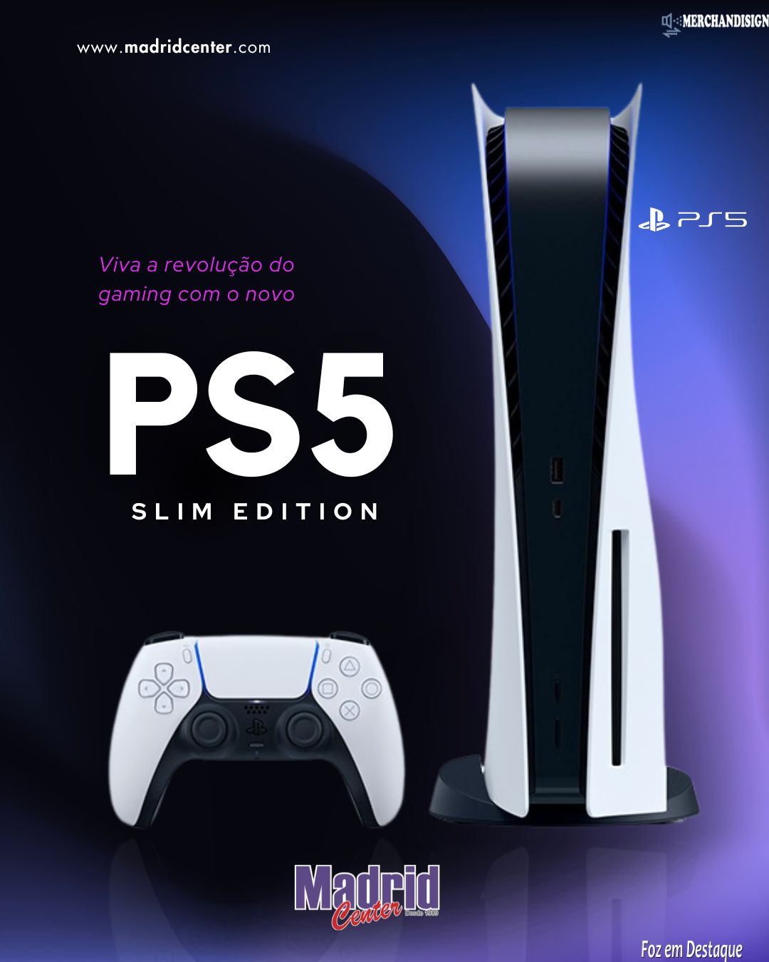 Playstation 5 Slim Edition na Madrid Center MERCHAN-MADRID