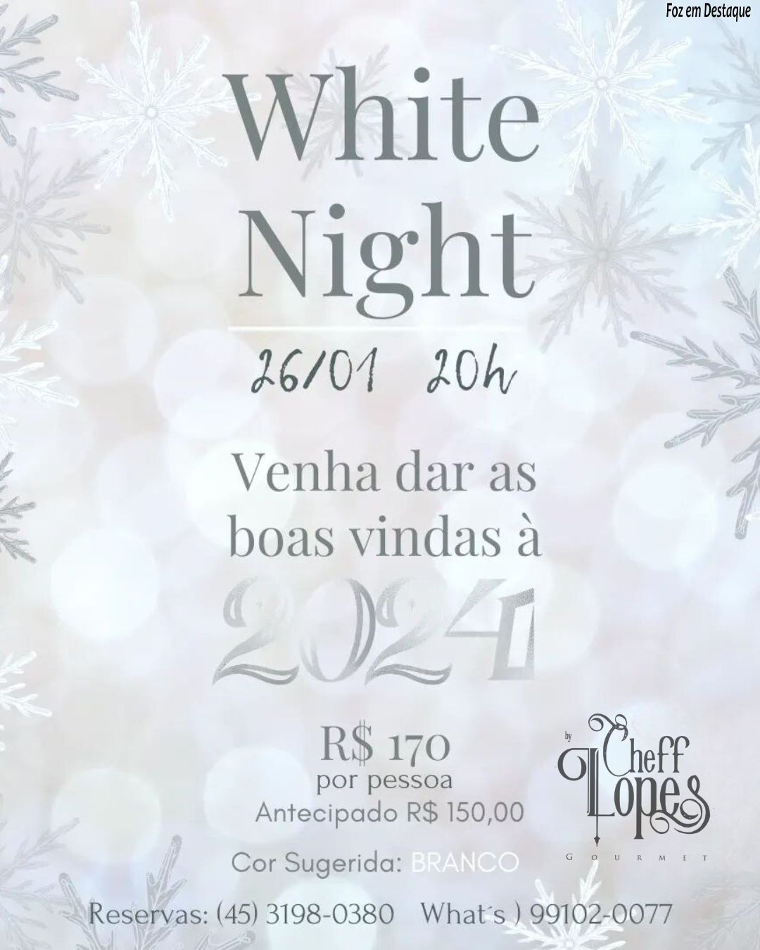 White Night Cheff Lopes agenda-cheff