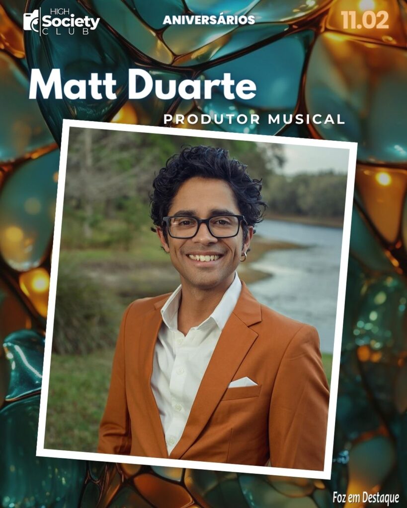 Matt Duarte
Produtor Musical
Aniversários 11 Fevereiro 2024