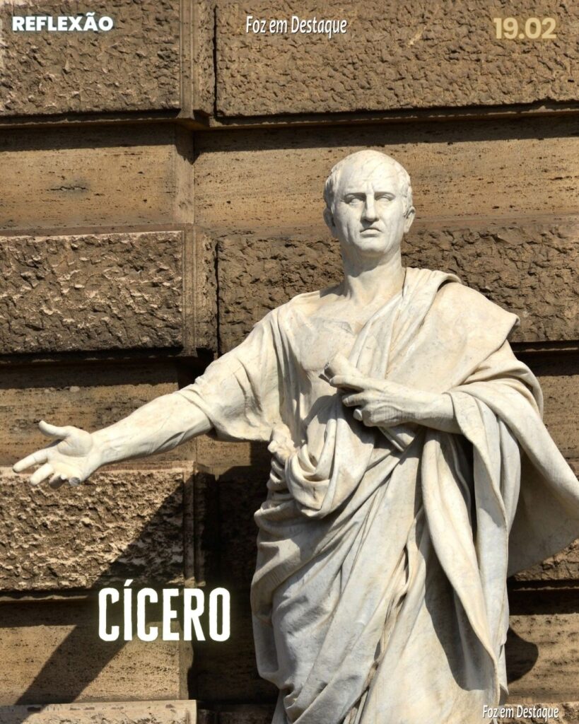 “No meio das armas, calam-se as leis.” Cícero - Advogado e político (106a.C/43aC)
Reflexão 19 de Fevereiro 2024 - Foz em Destaque -