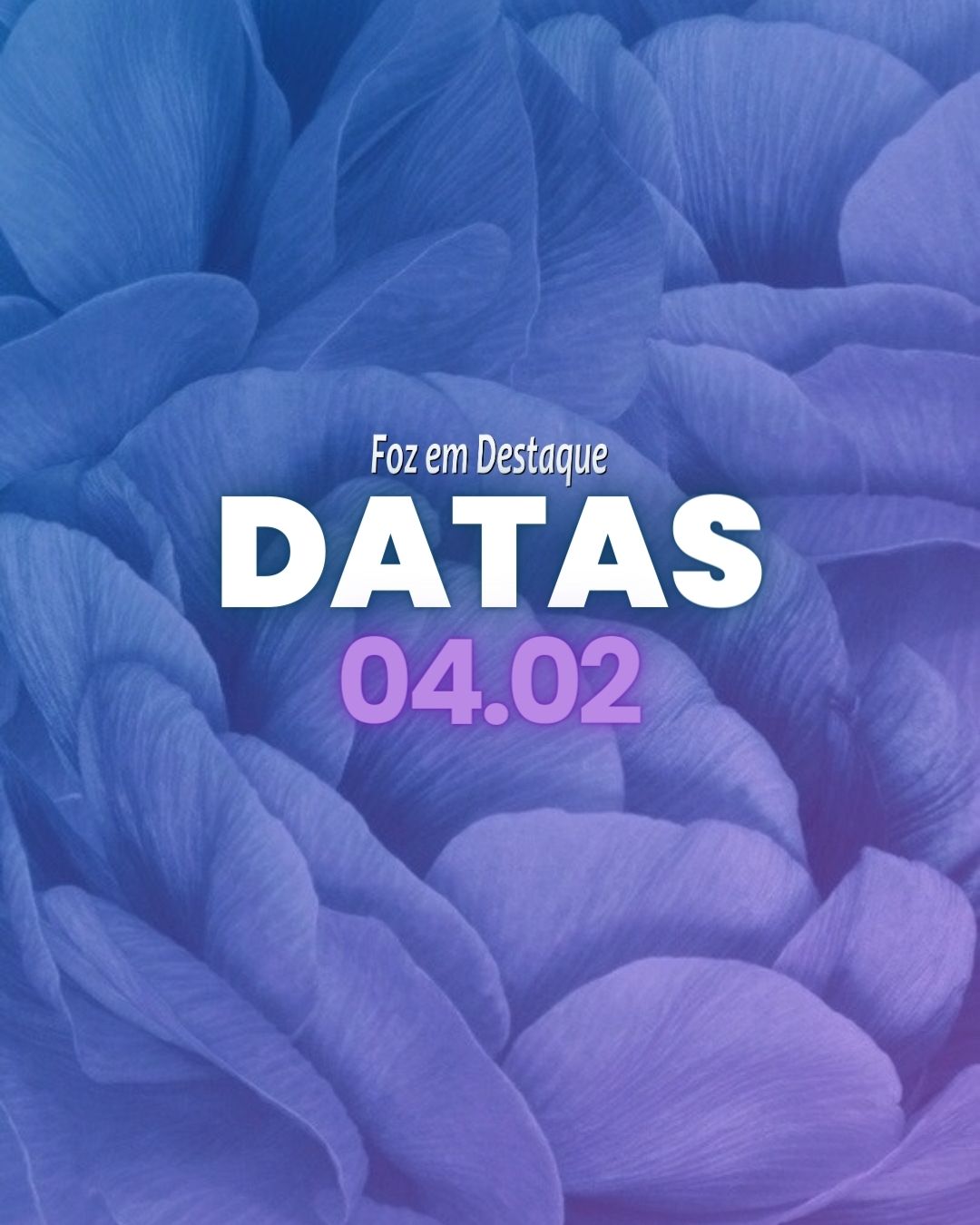 Datas 04 de Fevereiro 2024 4