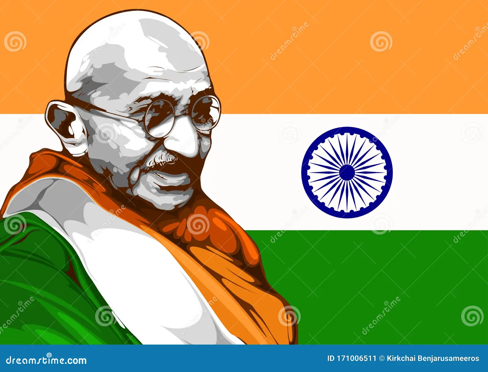 Reflexão 05 de Fevereiro 2024 mahatma-gandhi-retrato-cartoon-de-nascido-em-outubro-líder-da-independência-indiana-e-inspirado-nos-movimentos-pelos-direitos-171006511