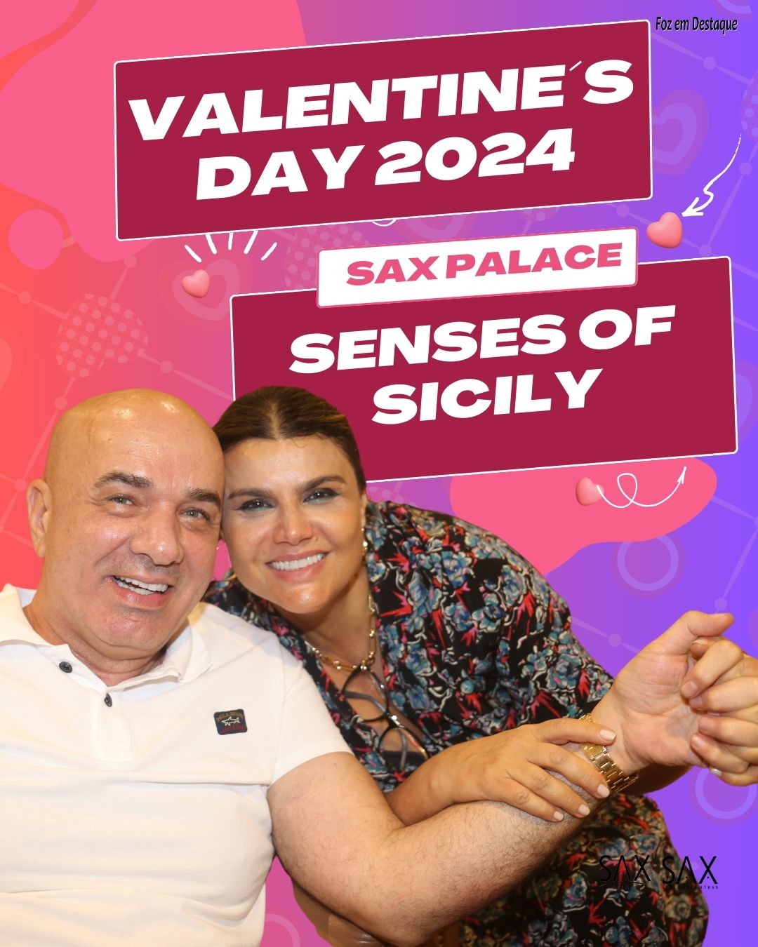 VALENTINE´S DAY 2024 NO SAX PALACE: ‘SENSES OF SICILY’ VALENTINES DAY SAX PALACE SENSITY OF SICILY 2024