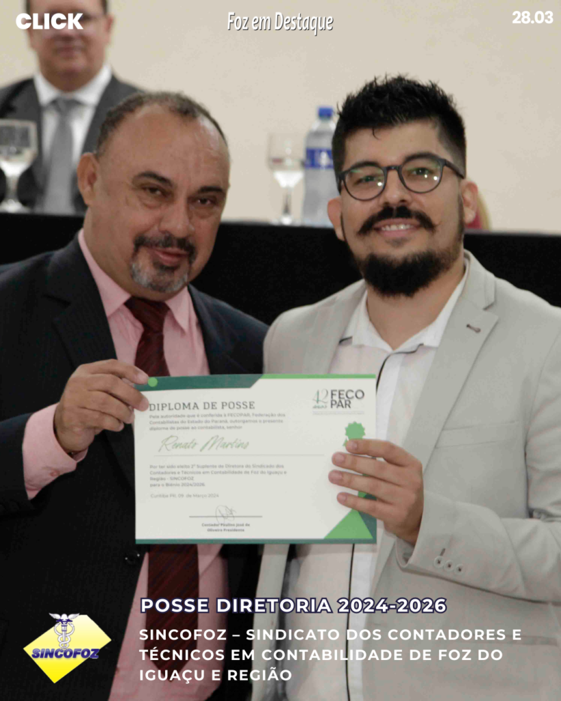 POSSE DIRETORIA SINCOFOZ 2024-2026 - LEANDRO CORREA - NEY PATRICIO - ROSEMERE HAYASHI