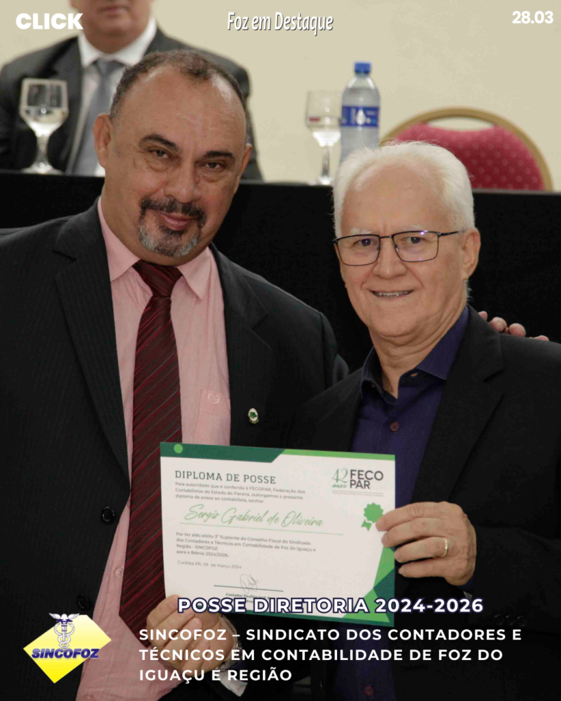 POSSE DIRETORIA SINCOFOZ 20242026 - LEANDRO CORREA - NEY PATRICIO - ROSEMERE HAYASHI
