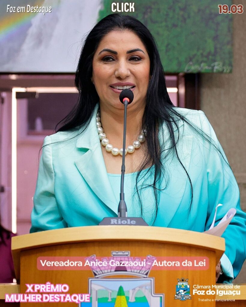 PREMIO MULHER DESTAQUE CAMARAFOZ - vereadora ANICE GAZAOUI