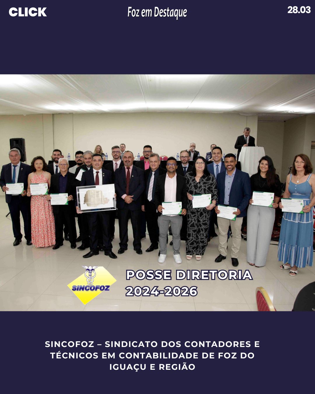 POSSE da DIRETORIA 2024-2026 do SINCOFOZ POSSE da DIRETORIA 2024-2026 do SINCOFOZ