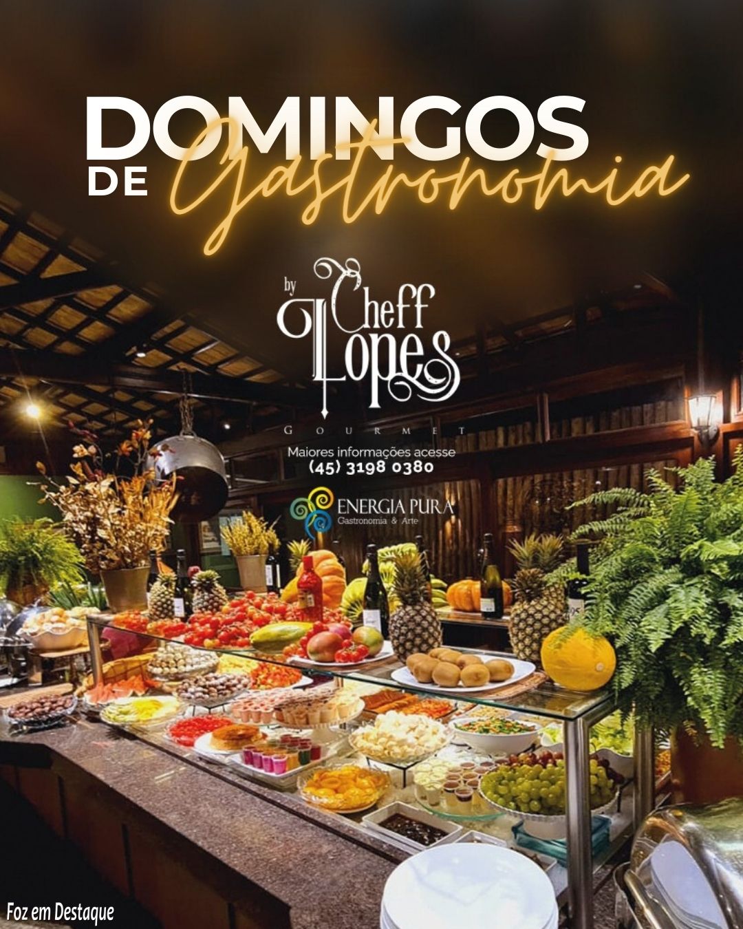 Domingo de Gastronomia no Cheff Lopes merchan-cheff